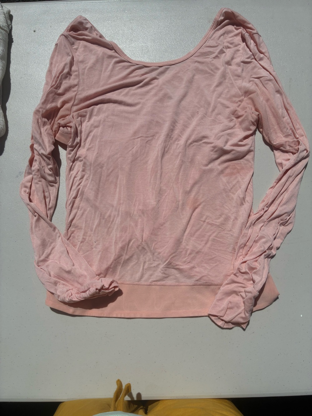 Pink cross back exercise/Yoga top